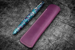 Leather Single Fountain Pen Sleeve - Multiple Colors