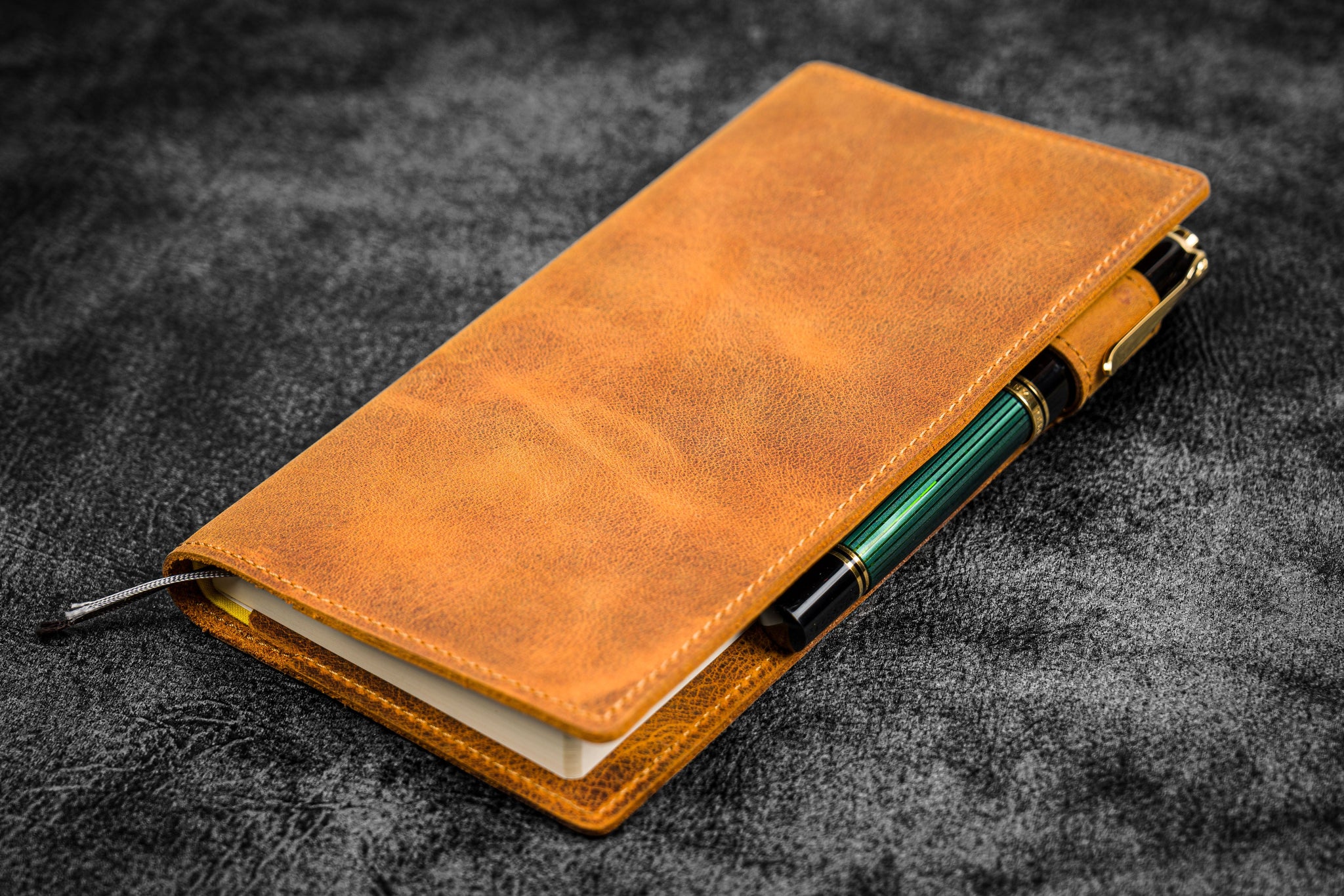 Leather Slim Hobonichi Weeks Cover - Crazy Brown