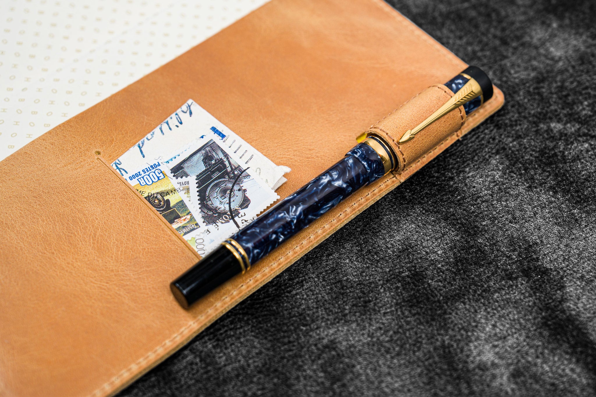 Natural Hobonichi Weeks Leather Cover with Interlocking Pen Loops – Eternal  Leather Goods