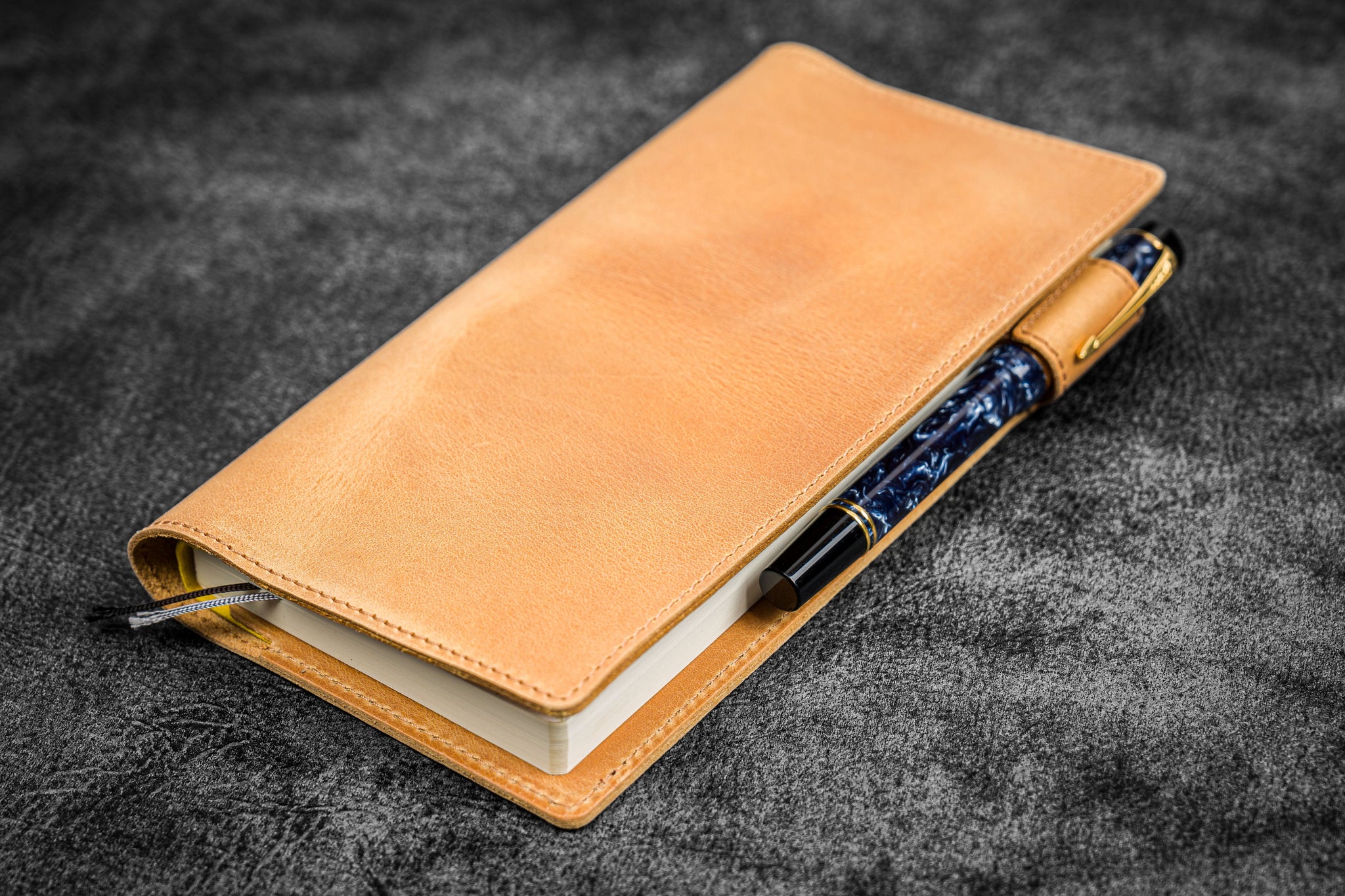Perfect Fit Leather Pocket Planner Cover – Book Style Calendar Holder (Model 139)