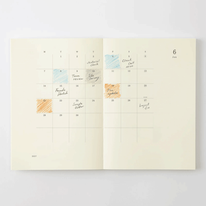 Midori 2027 MD Product Notebook Diary - A6 Size