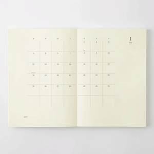 Midori 2027 MD Product Notebook Diary - B6 Slim Size