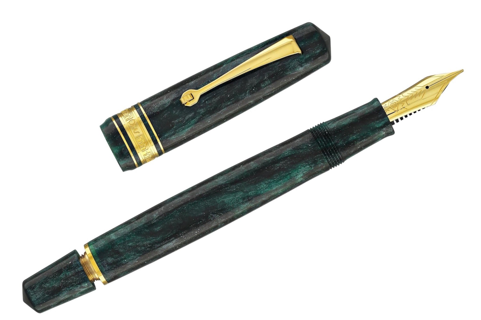 tobacco smeraldo Gem Series Amber Delecta Smooth Fiammata (Smeraldo) Smooth Bent Dublin with Silver (C) Pipe May all your Tobacco dreams