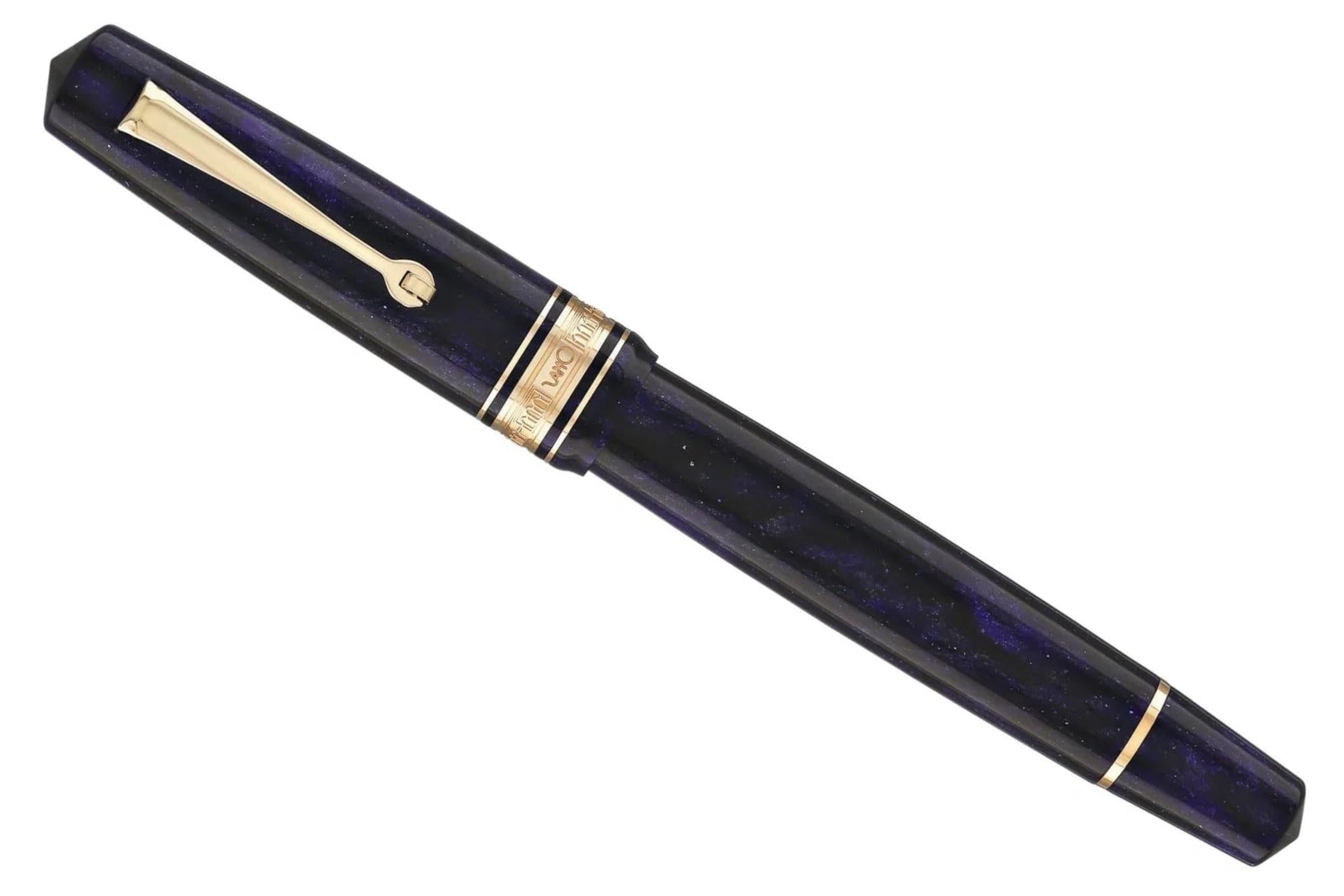 Omas Bologna Ametista Profondo Fountain Pen - Galen Leather