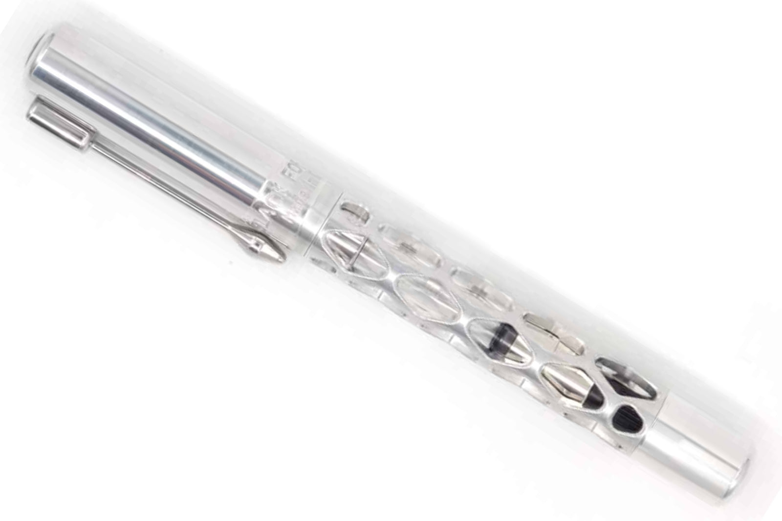 Black Forest Pens Rhombus Fountain Pen - Polished Aluminium
