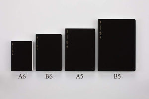 Stalogy 365Days Notebook - B6 - Grid - 368 Pages - Black
