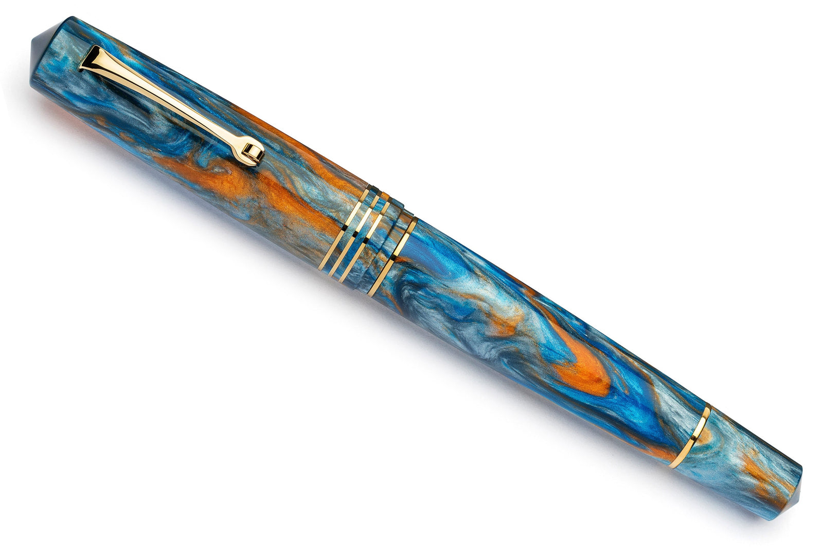 Leonardo Momento Zero Grande 2.0 Fountain Pen – Ocean Sunrise – GT #8 14K Gold
