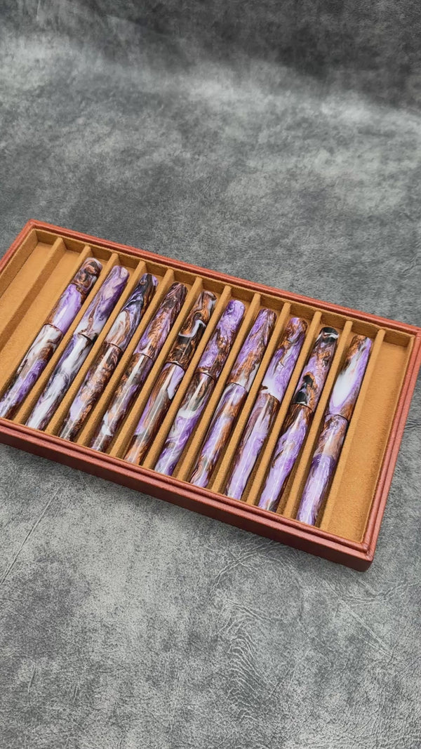 Studyo Agackakan x Galen - Fountain Pen - Dark Blue Abalone