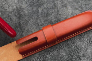 Leather Flap Pen Case  - For Oversized Pens & Namiki  Emperor