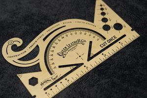 Vintage Inspired Brass Combine Tool - Protractor - 5.5 inches