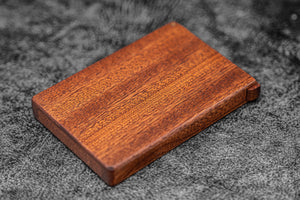 Wooden Business Card Holder - Mahogany