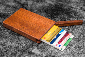 Wooden Business Card Holder - Mahogany