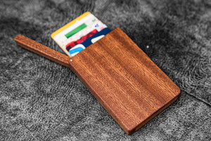 Wooden Business Card Holder - Mahogany