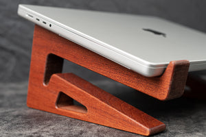 Wooden Laptop Stand for MacBook - Mahogany