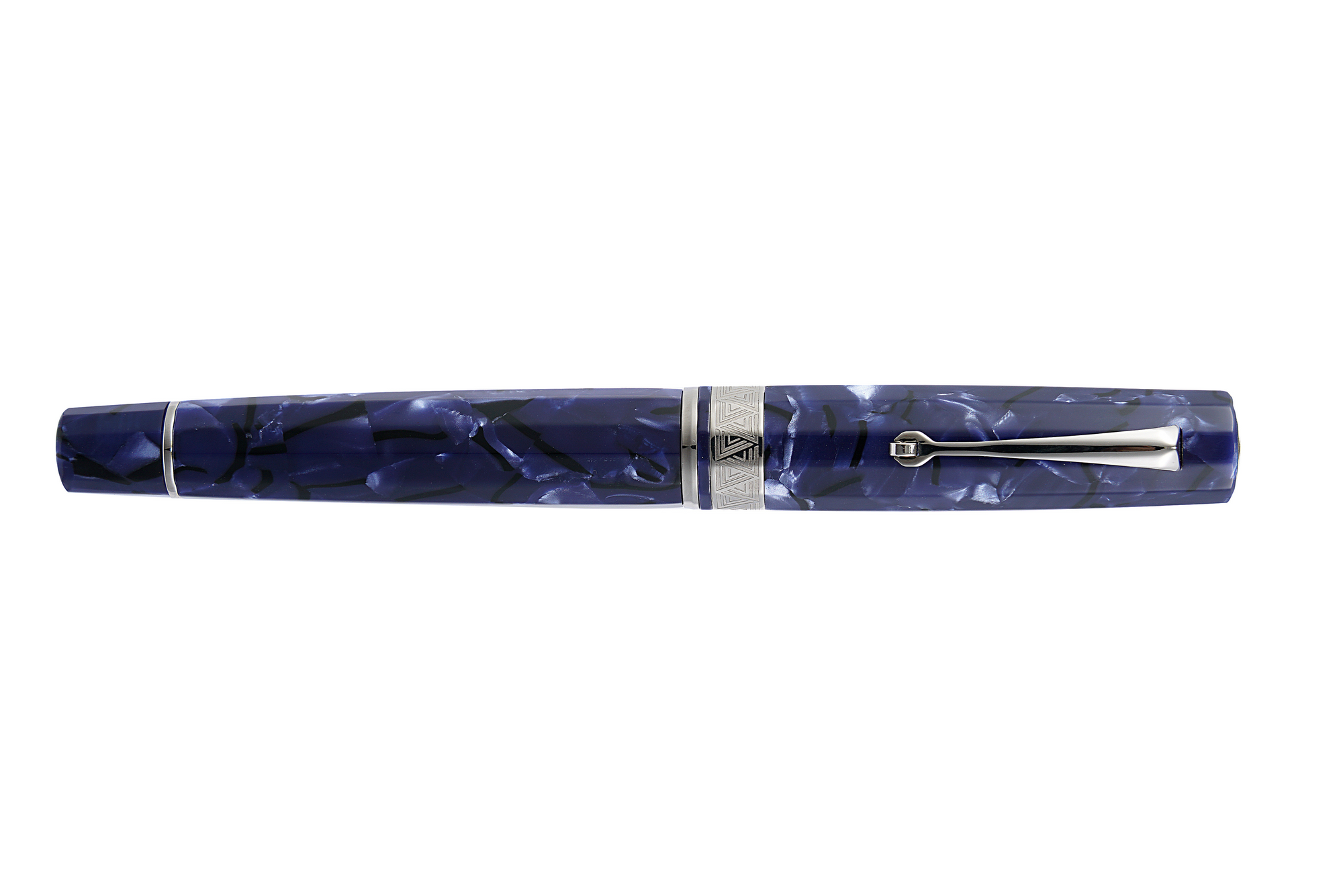 OMAS Paragon Fountain Pen in Blue Royale with Silver Trim - Galen
