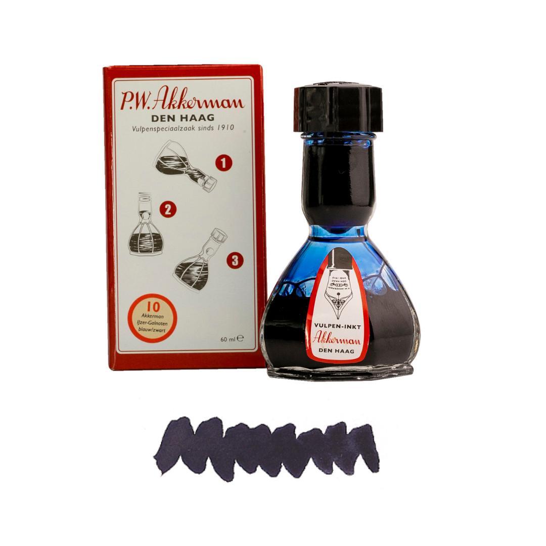 Akkerman 10 Akkerman Ijzer-galnoten Blauw-Zwart Fountain Pen Ink