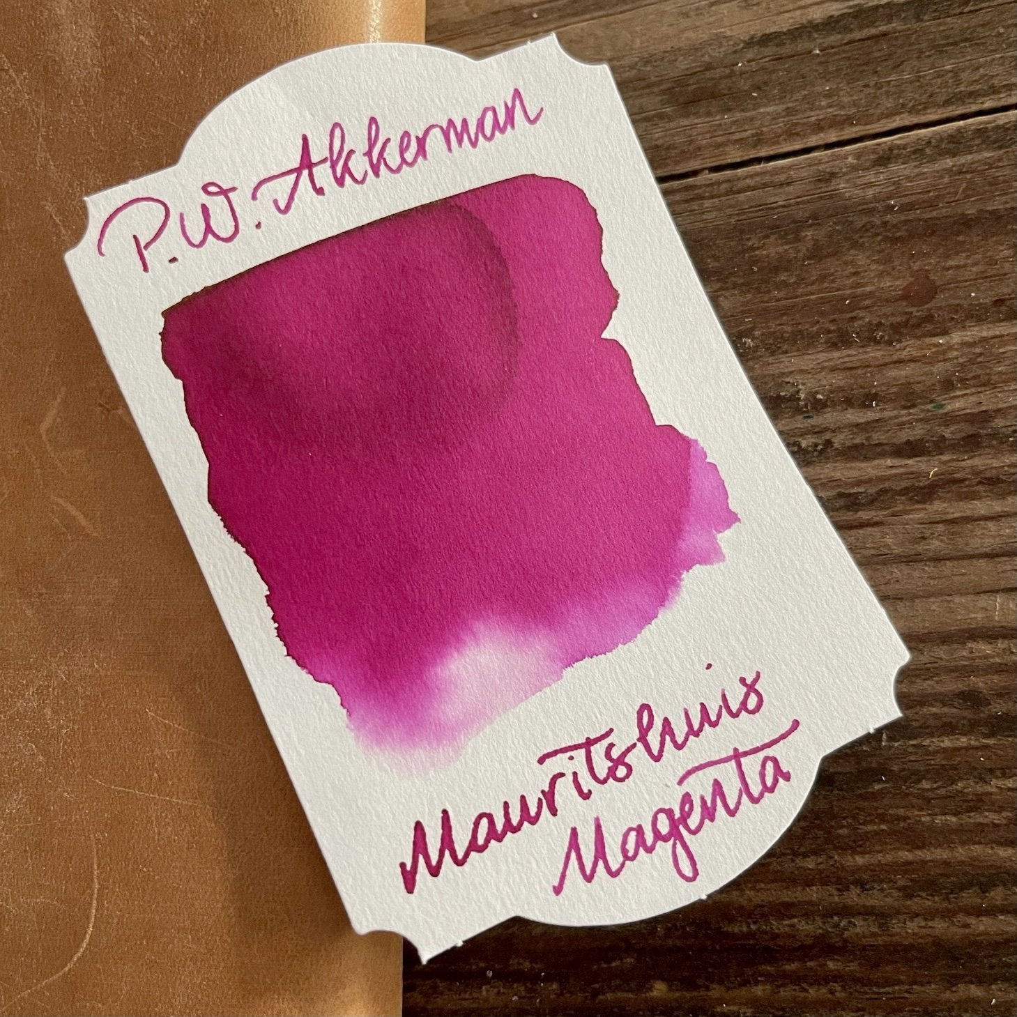 Akkerman 12 Mauritshuis Magenta Fountain Pen Ink - Galen Leather