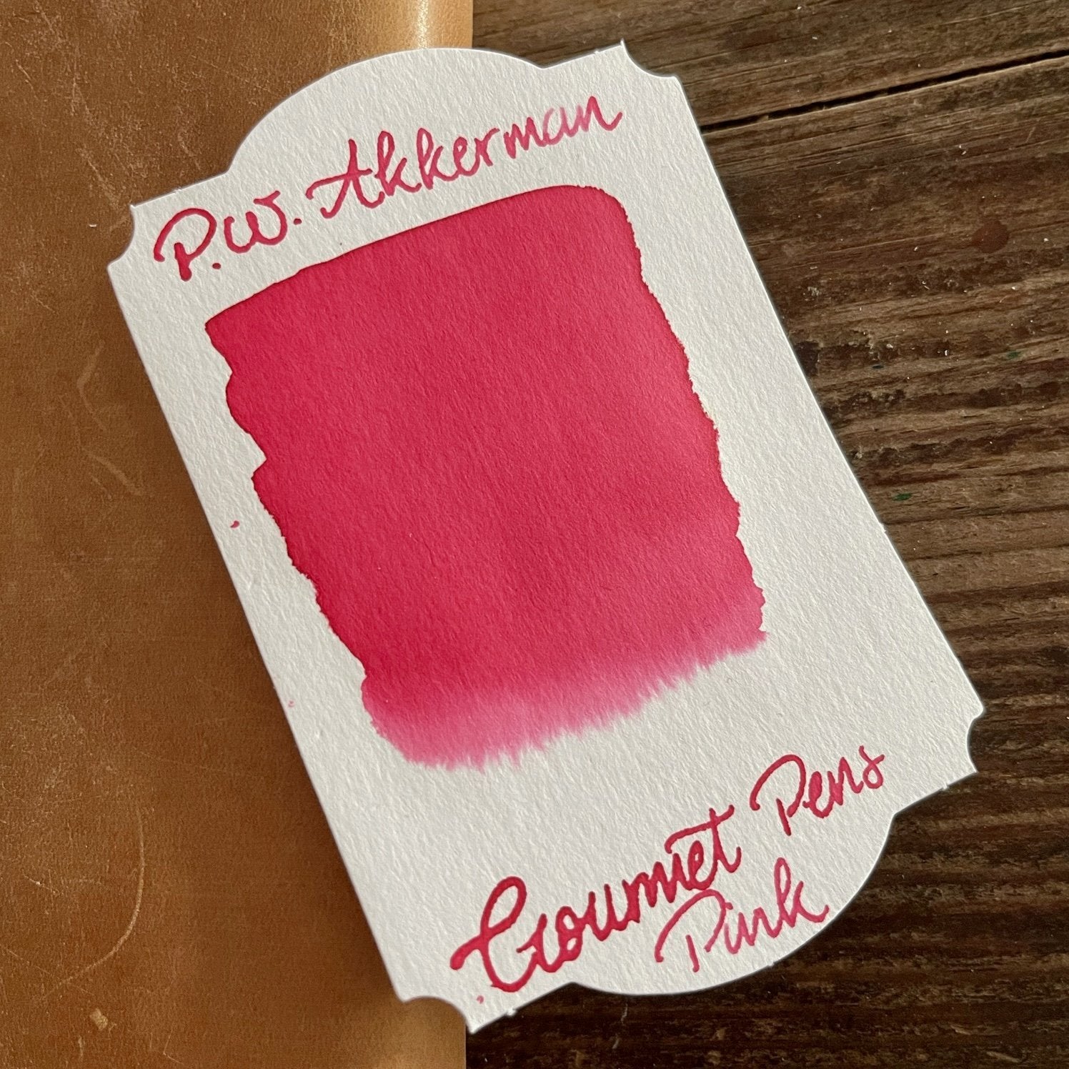 Akkerman Gourmet Pens Pink Fountain Pen Ink - Galen Leather