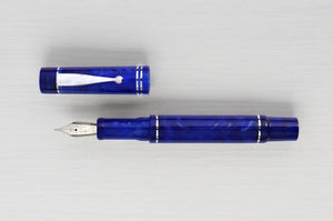 Gioia Alleria Mare Chiaro Fountain Pen Rhodium Trim