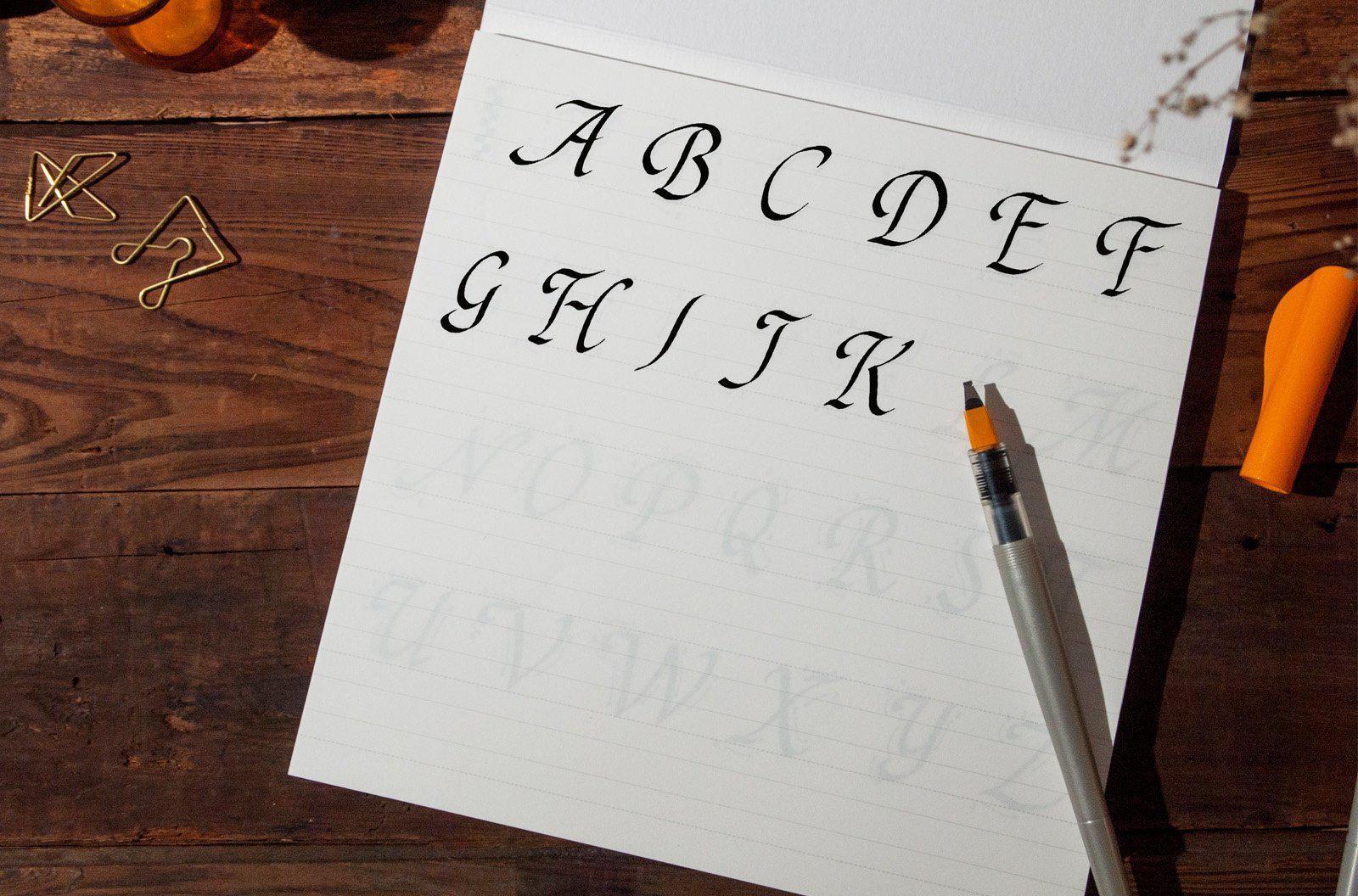 Calligraphy Practice Book - With Brush Lettering Practice Sheets ...