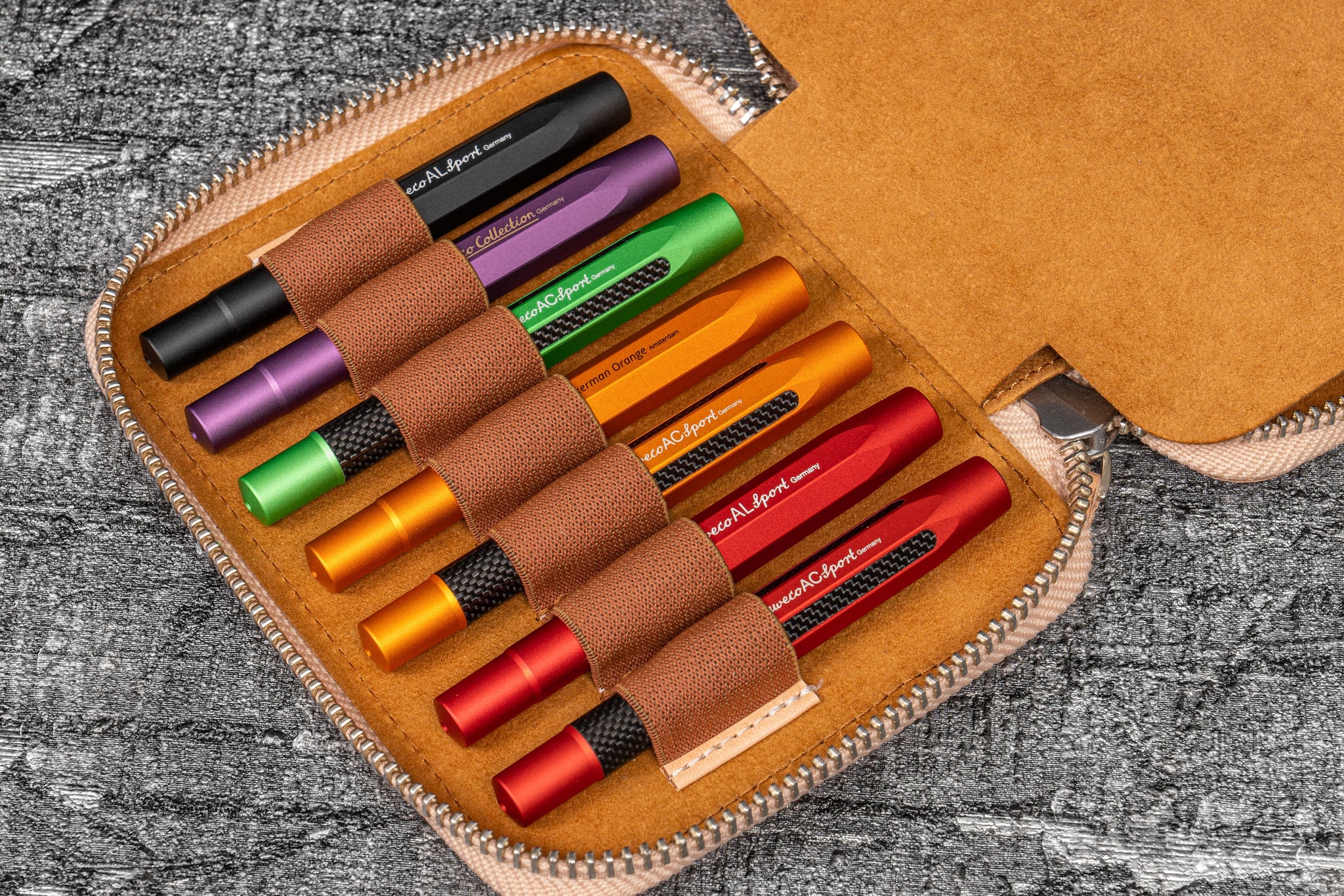 Collector Pen Case for 14 Kaweco Pens - Crazy Horse Brown