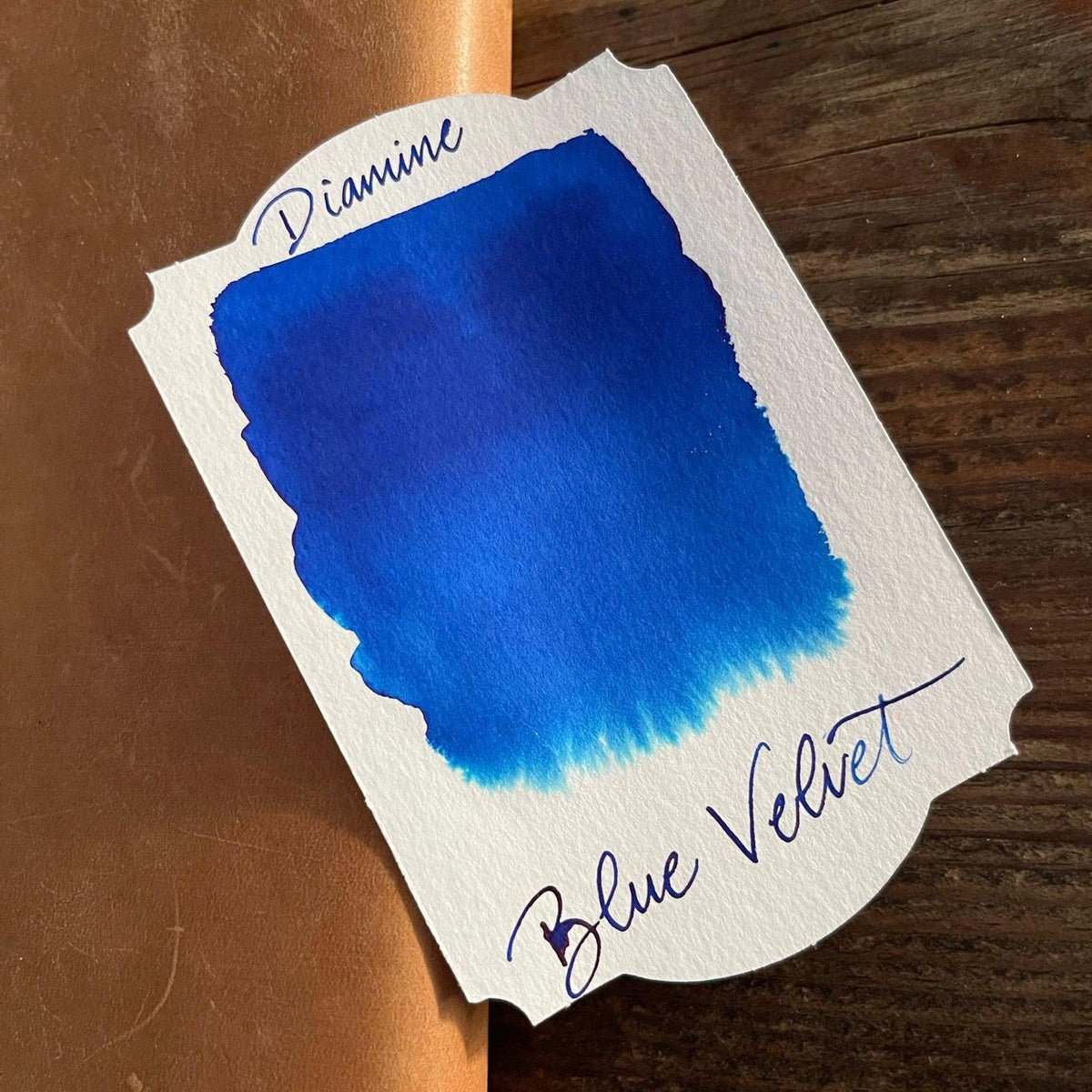 Diamine Blue Velvet 40ml Bottled Ink Galen Leather
