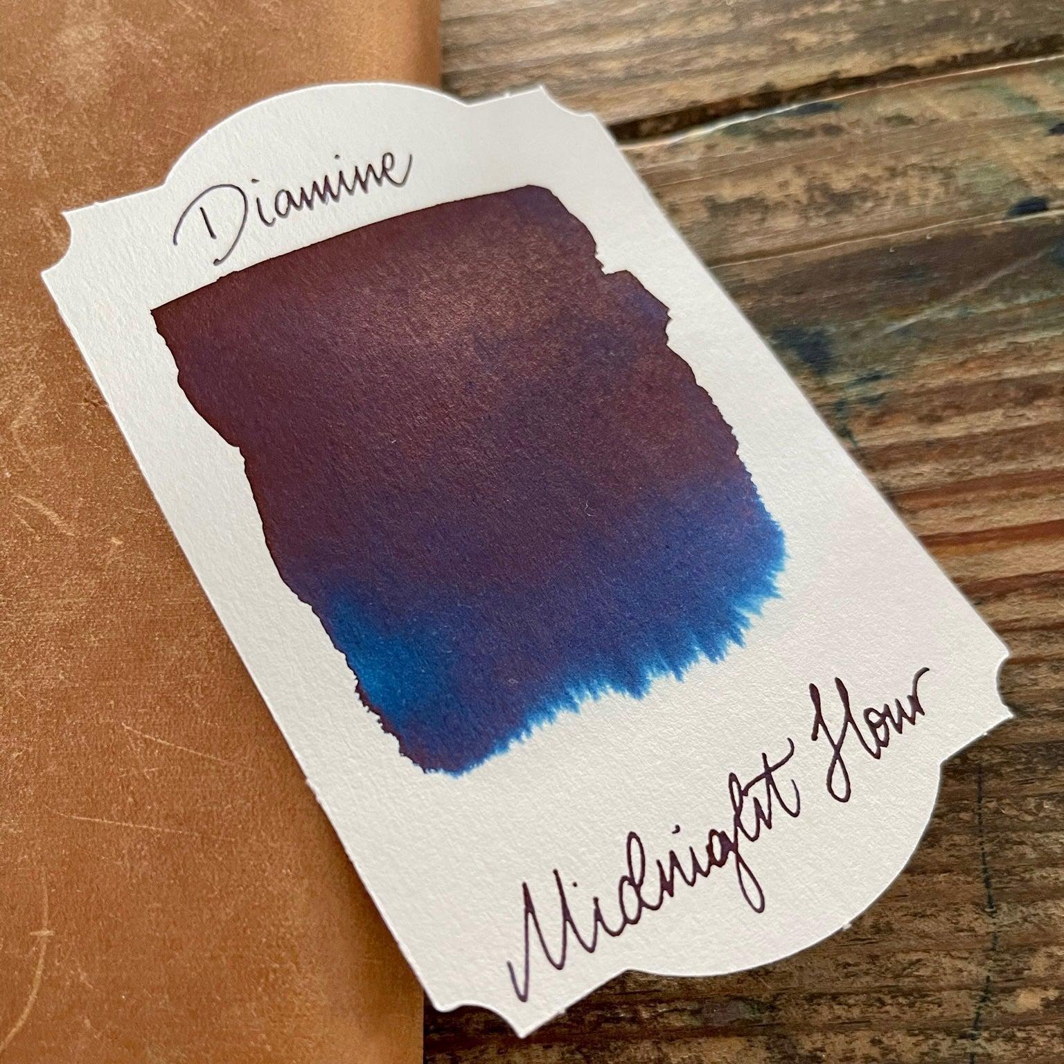Diamine Midnight Hour 50ml Bottled Ink Galen Leather