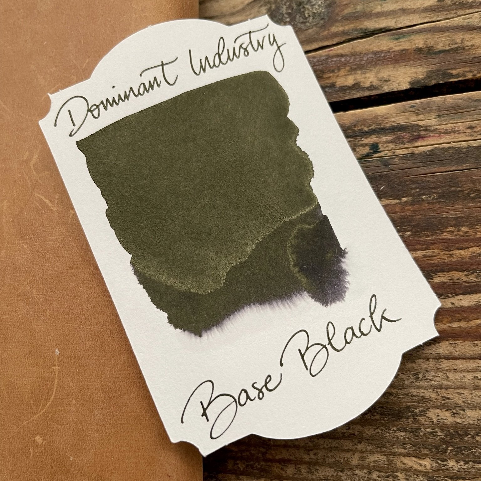 Dominant Industry Fountain Pen Ink - Base Black - Galen Leather
