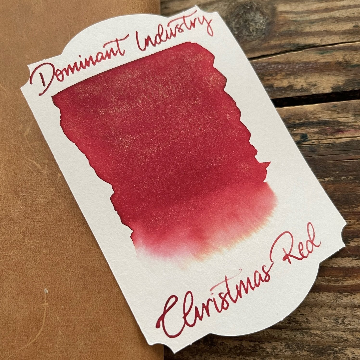 Dominant Industry Fountain Pen Ink - Christmas Red - Galen Leather
