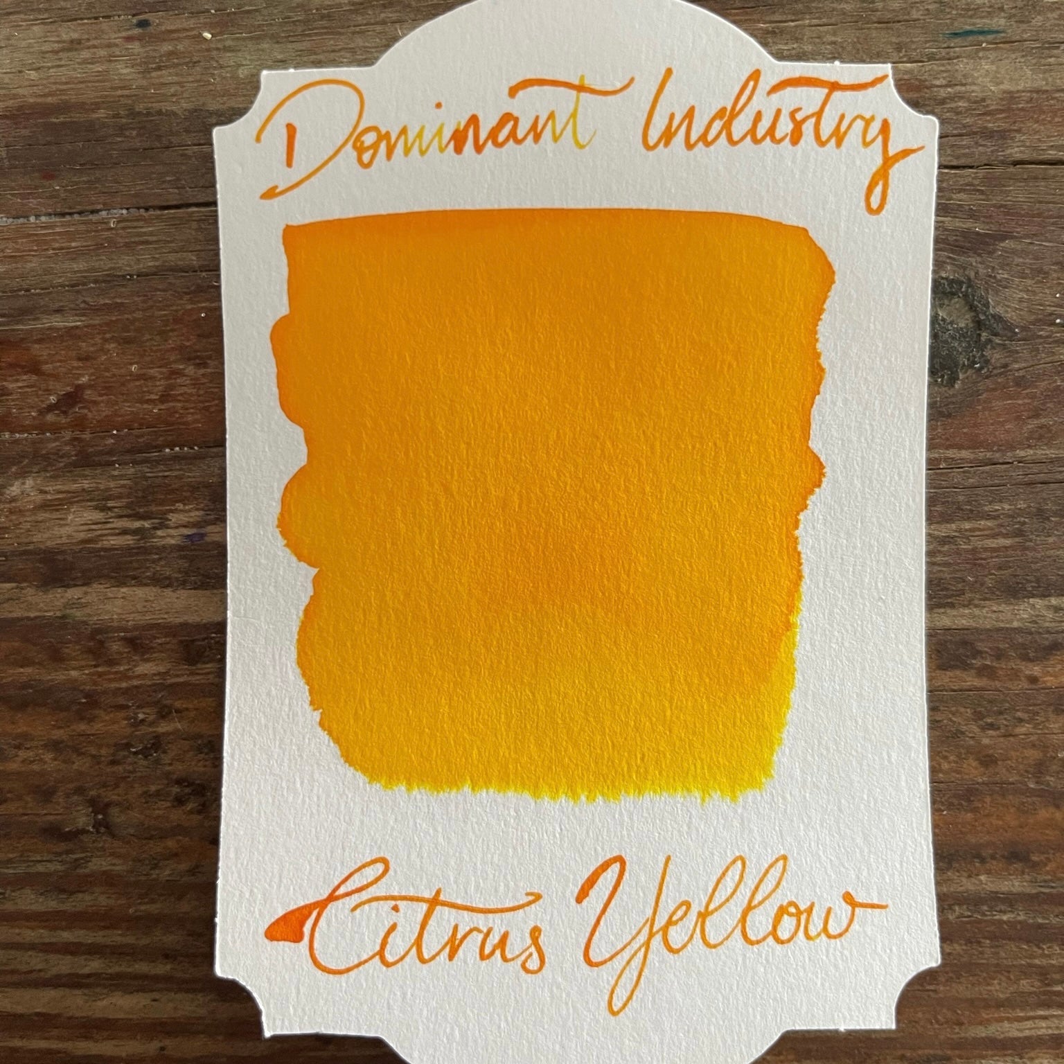 Dominant Industry Fountain Pen Ink - Citrus Yellow - Galen Leather