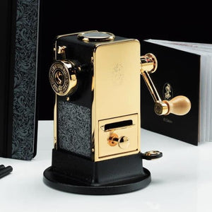 El Casco Desk Pencil Sharpener - Gold and Black