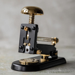 El Casco Stapler M-1 Small - Gold and Black - Galen Leather