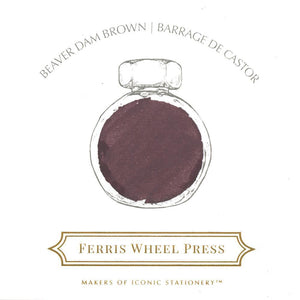 Ferris Wheel Press Beaver Dam Brown Ink - 38ml