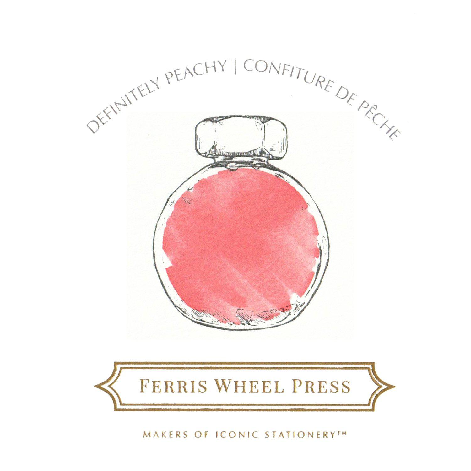 Ferris Wheel Press Definitely Peachy Fountain Pen Ink - 38ml