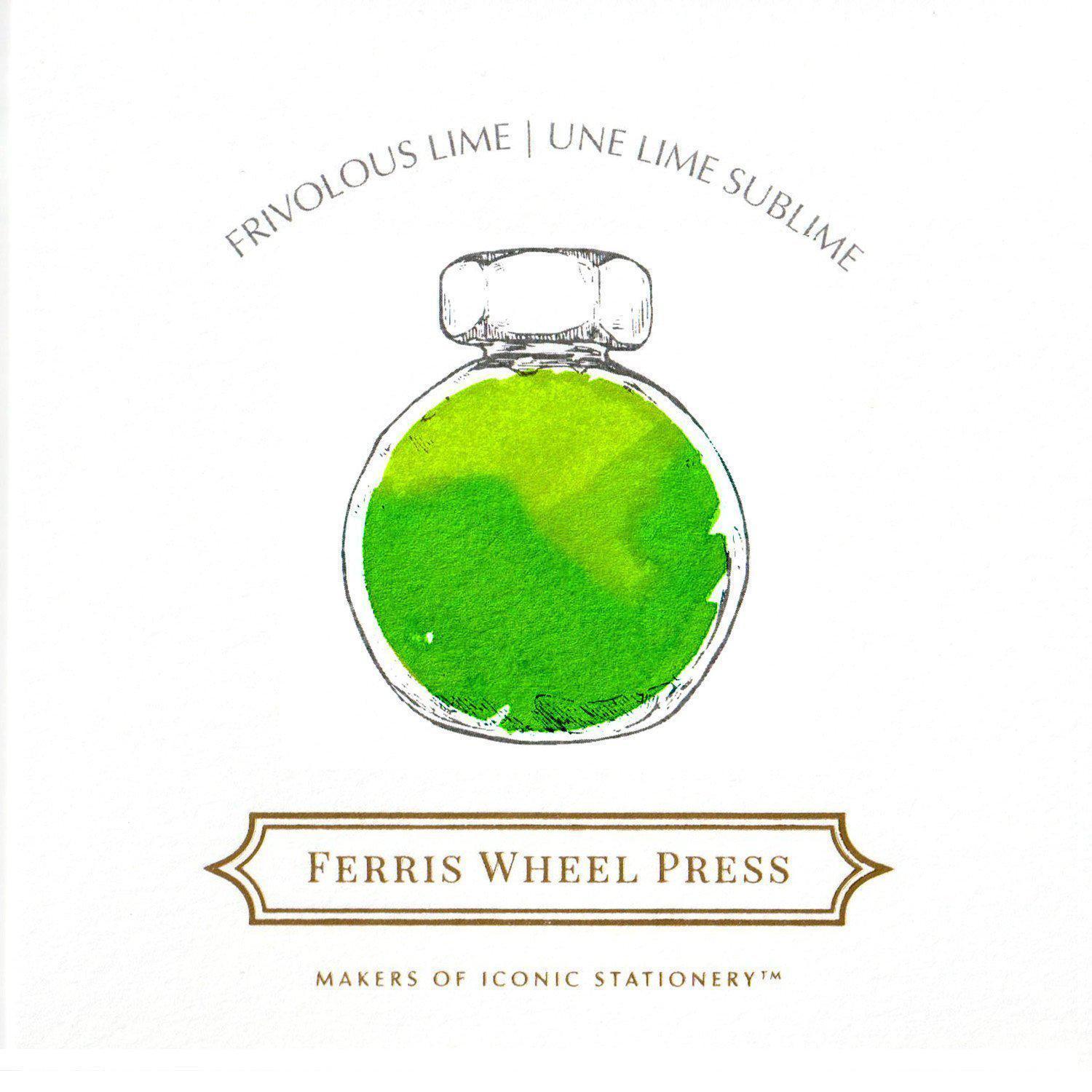 Ferris Wheel Press Frivolous Lime Fountain Pen Ink - 38ml - Galen