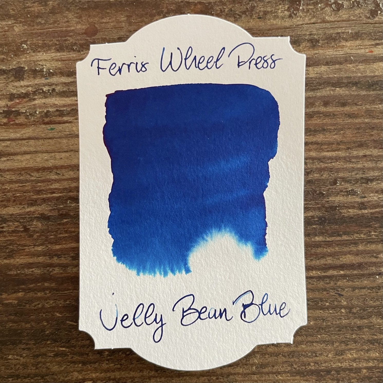Ferris Wheel Press Storied Blue - Ink Sample - The Goulet Pen Company