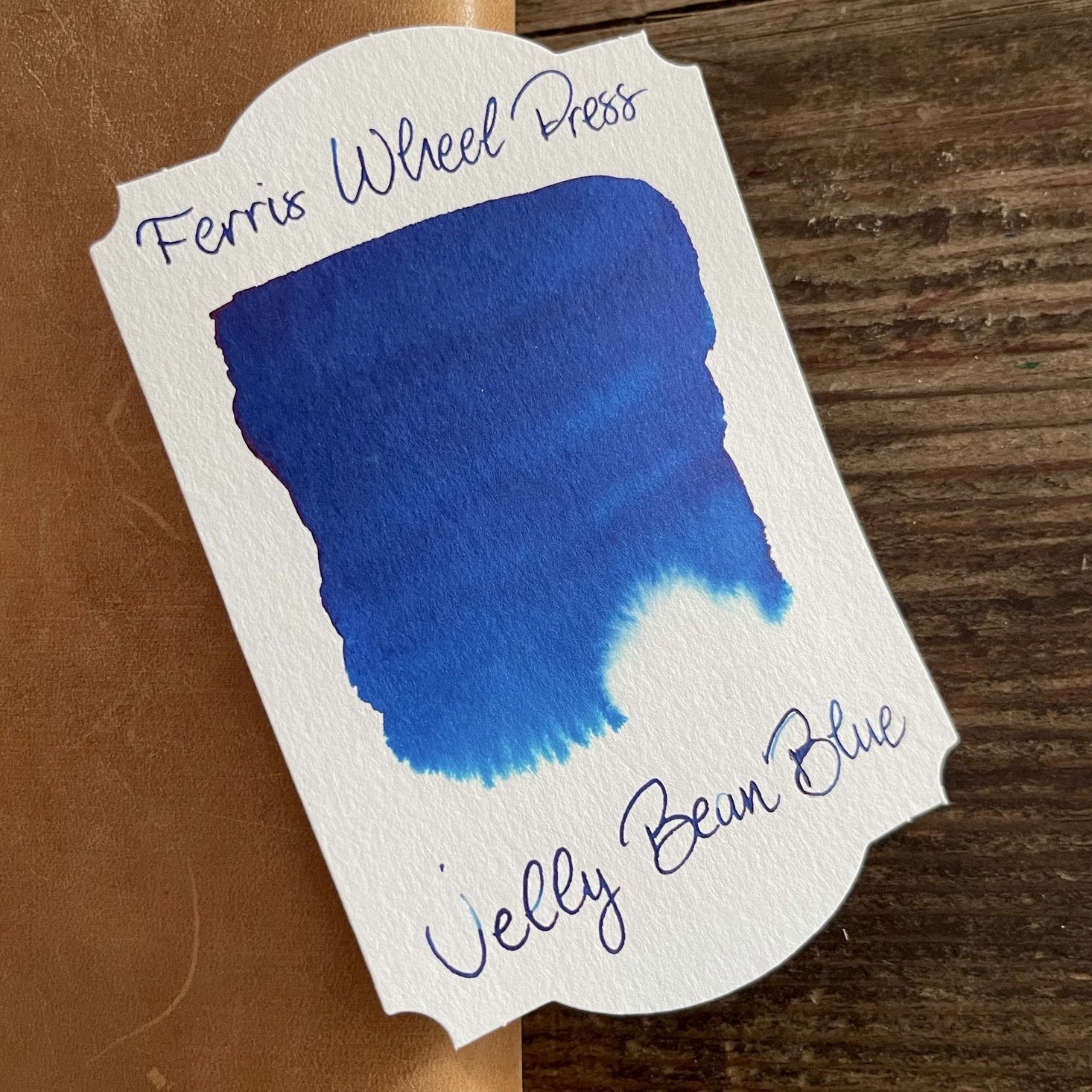 Ferris Wheel Press Jelly Bean Blue Ink