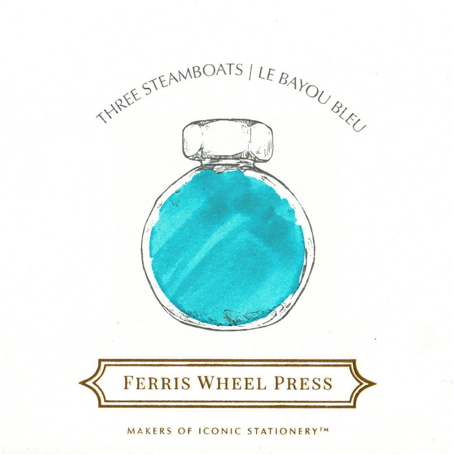Ferris Wheel Press Three Steamboats Fountain Pen Ink - 38ml