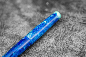 Galen X Studyo Agackakan - Fountain Pen V1 - Dark Blue Abolone