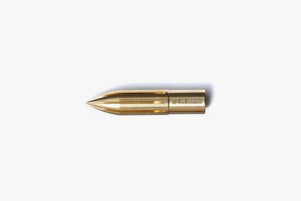 Kakimori Brass Nib - The Perfect Ink Sampling Tool - Galen Leather