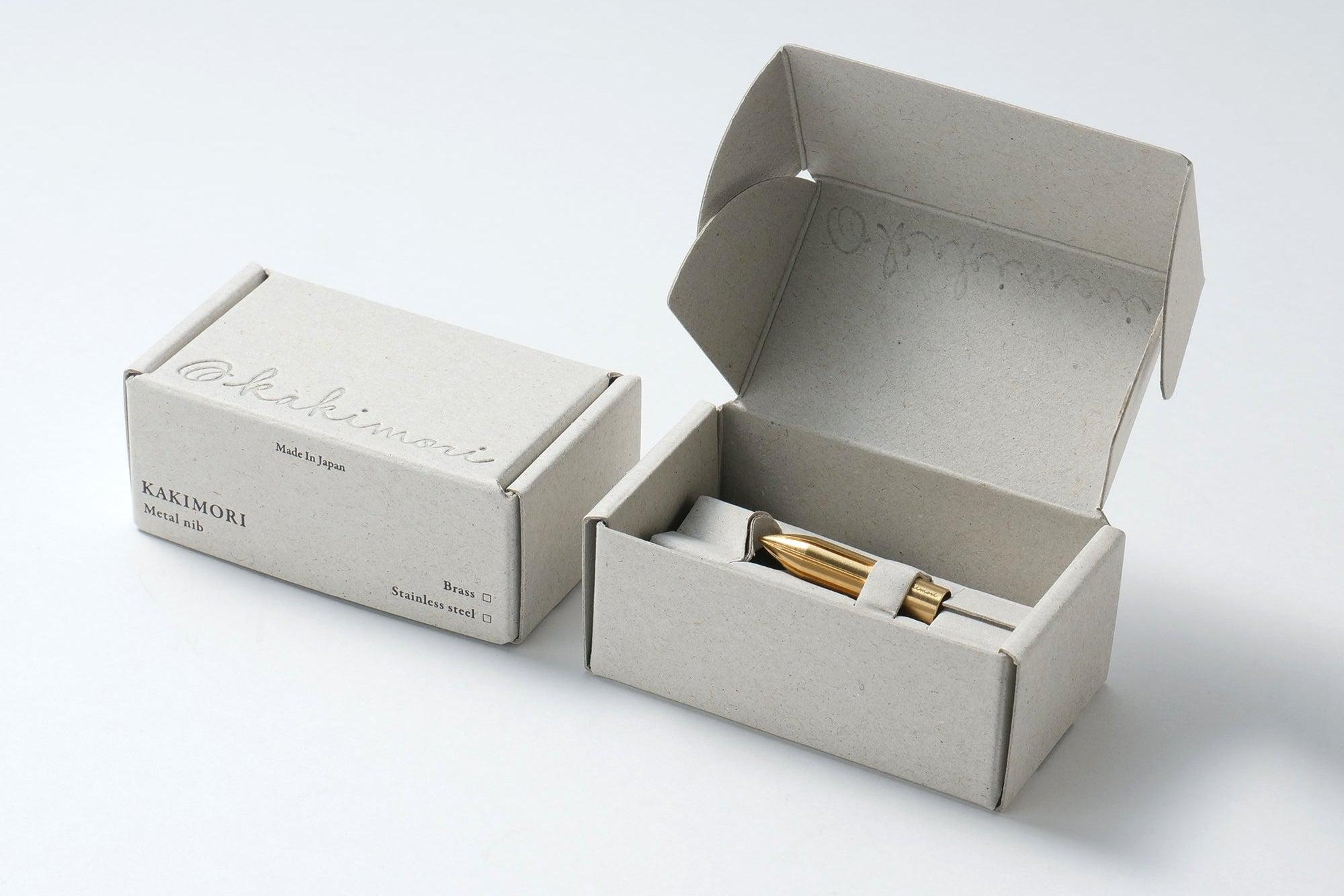 Kakimori Brass Nib - The Perfect Ink Sampling Tool - Galen Leather