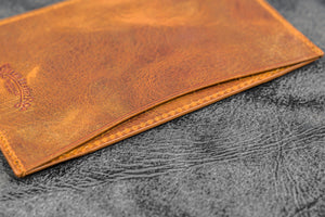 Leather Jotter Pad - Crazy Horse Brown