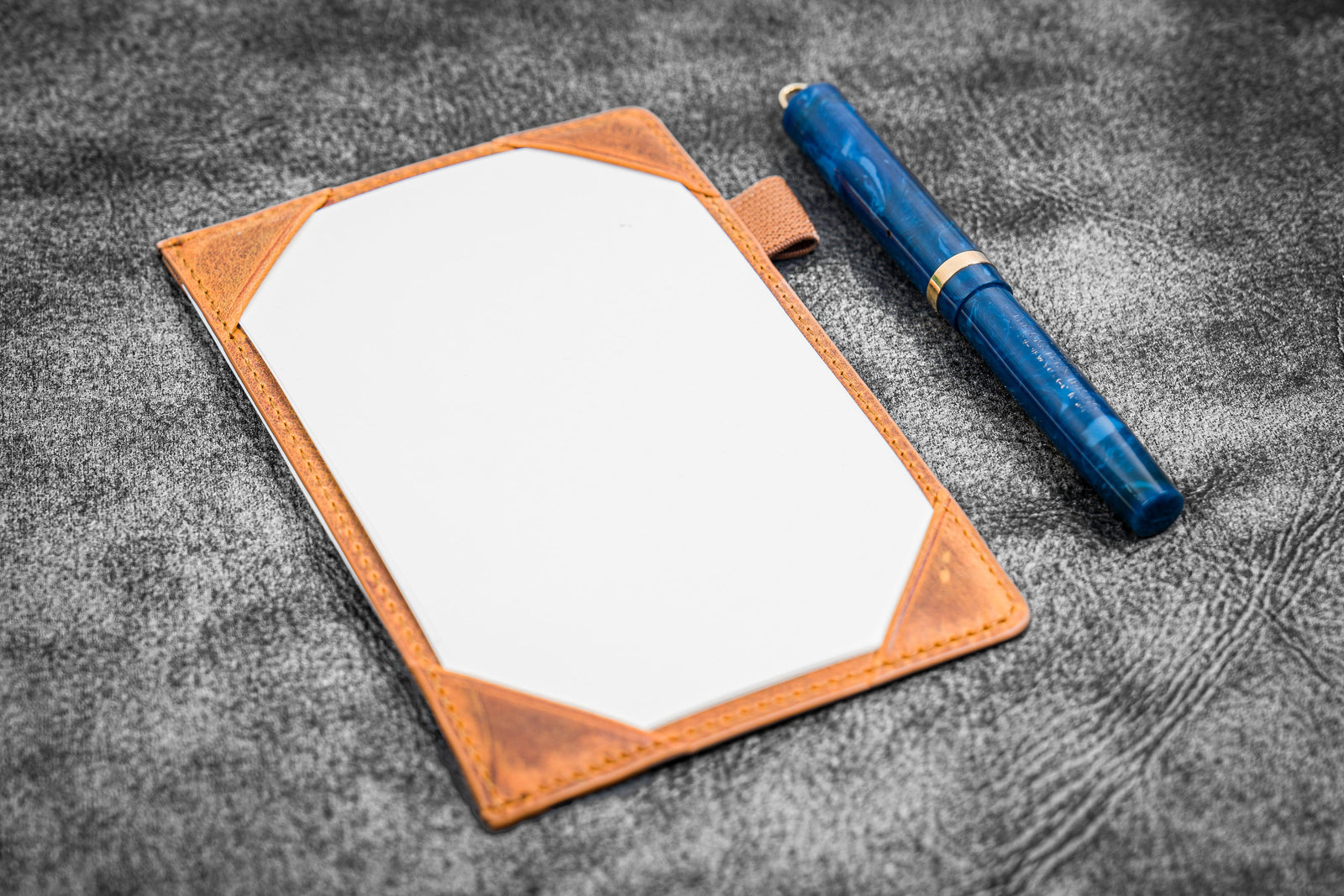 Leather Jotter Pad - Crazy Horse Brown