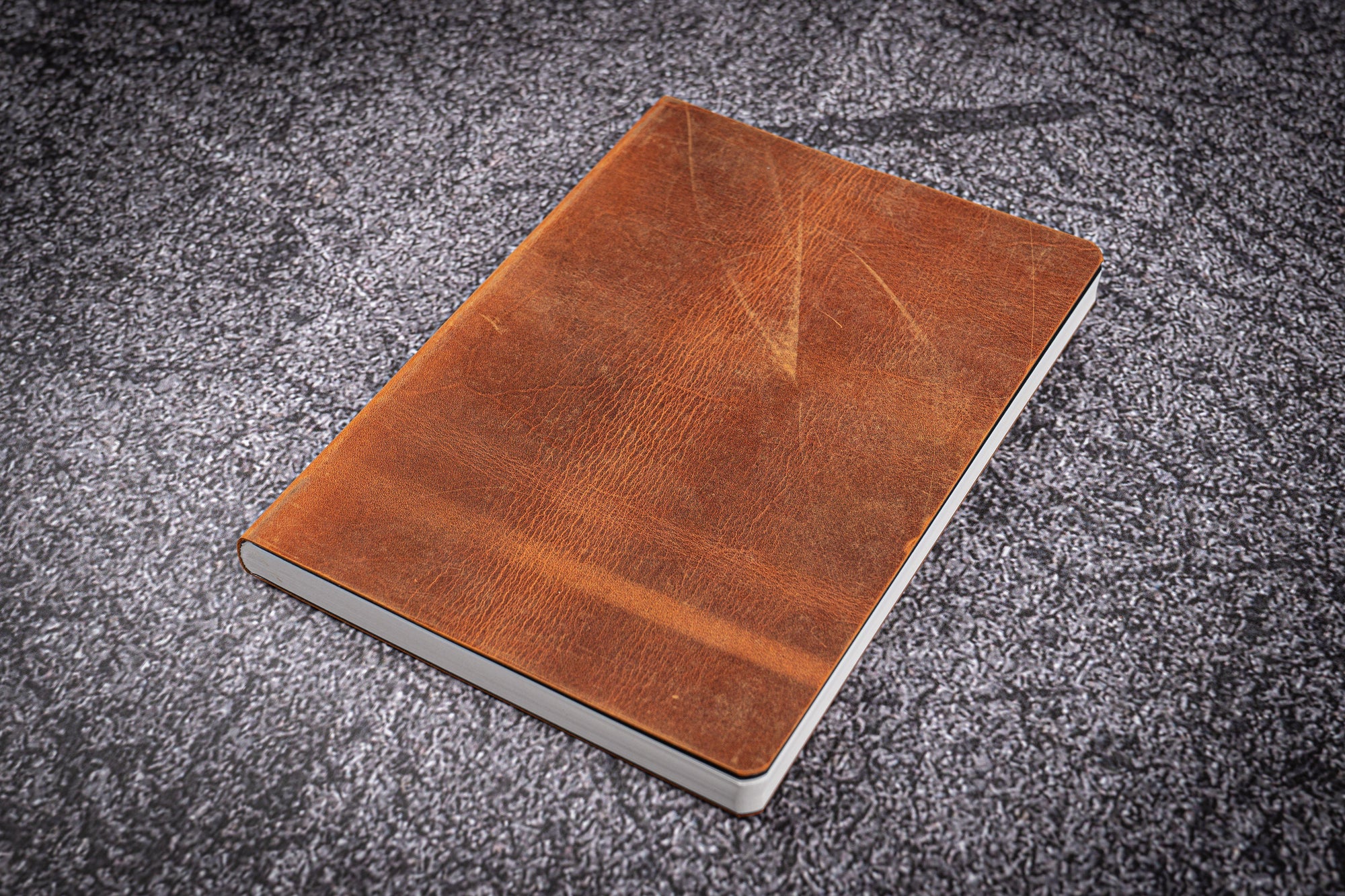 Leather Notebook - Tomoe River Paper - A5 - Crazy Horse Brown-Galen Leather