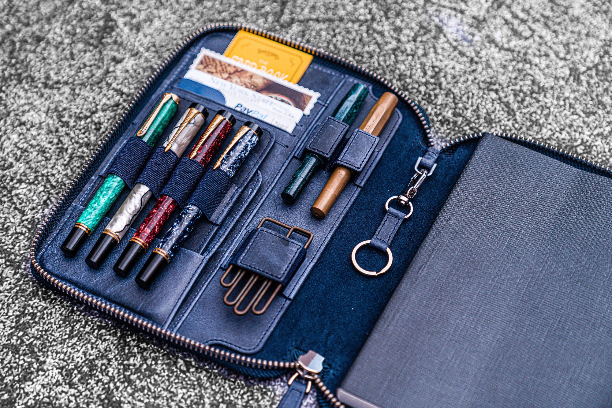 Leather Zippered A5 Leuchtturm1917 Notebook Folio - Crazy Horse