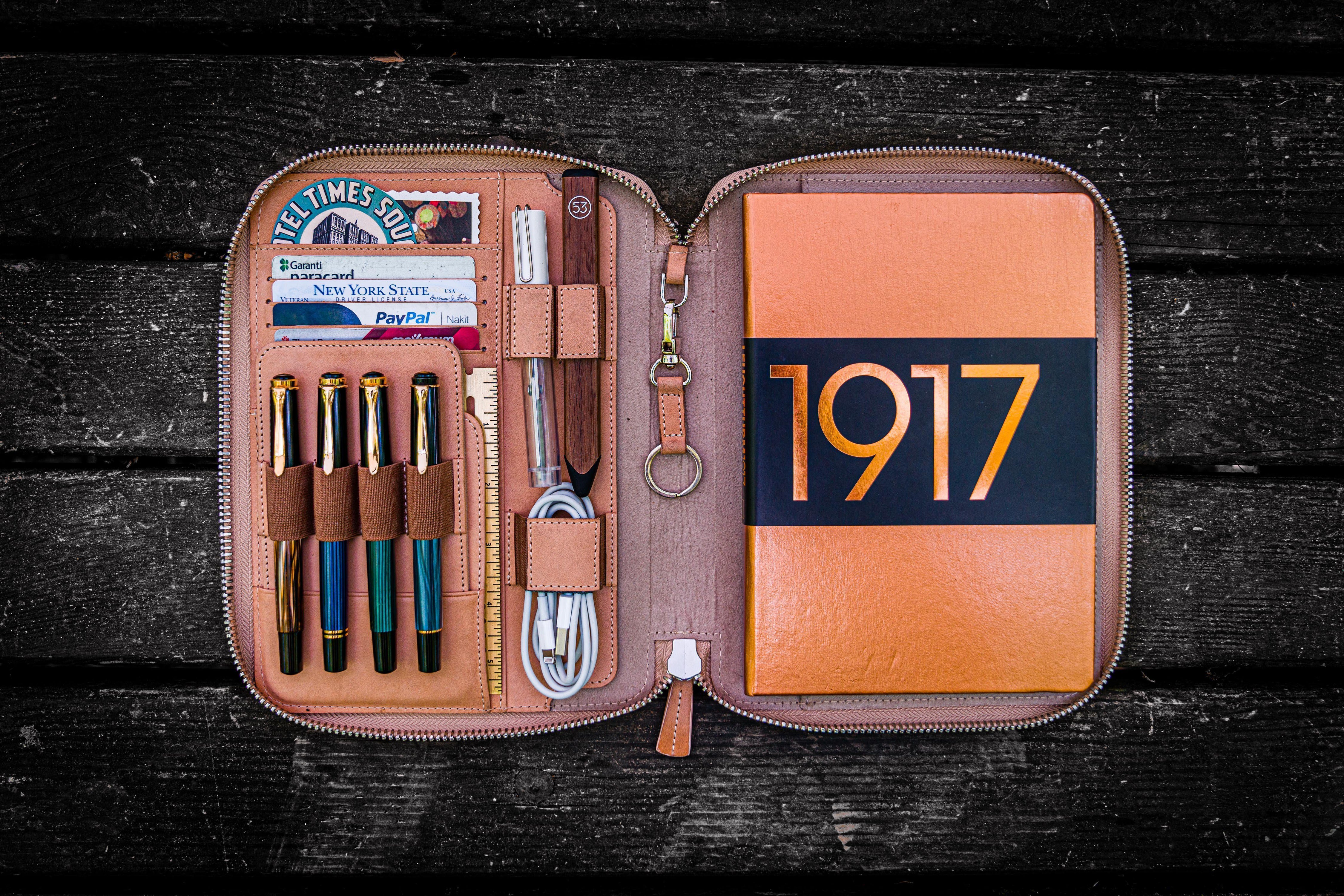 Refillable Leather A5 Notebook & Journal Covers - Galen Leather