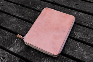 Leather Zippered Hobonichi Cousin A5 Planner Folio - Undyed Leather-Galen Leather