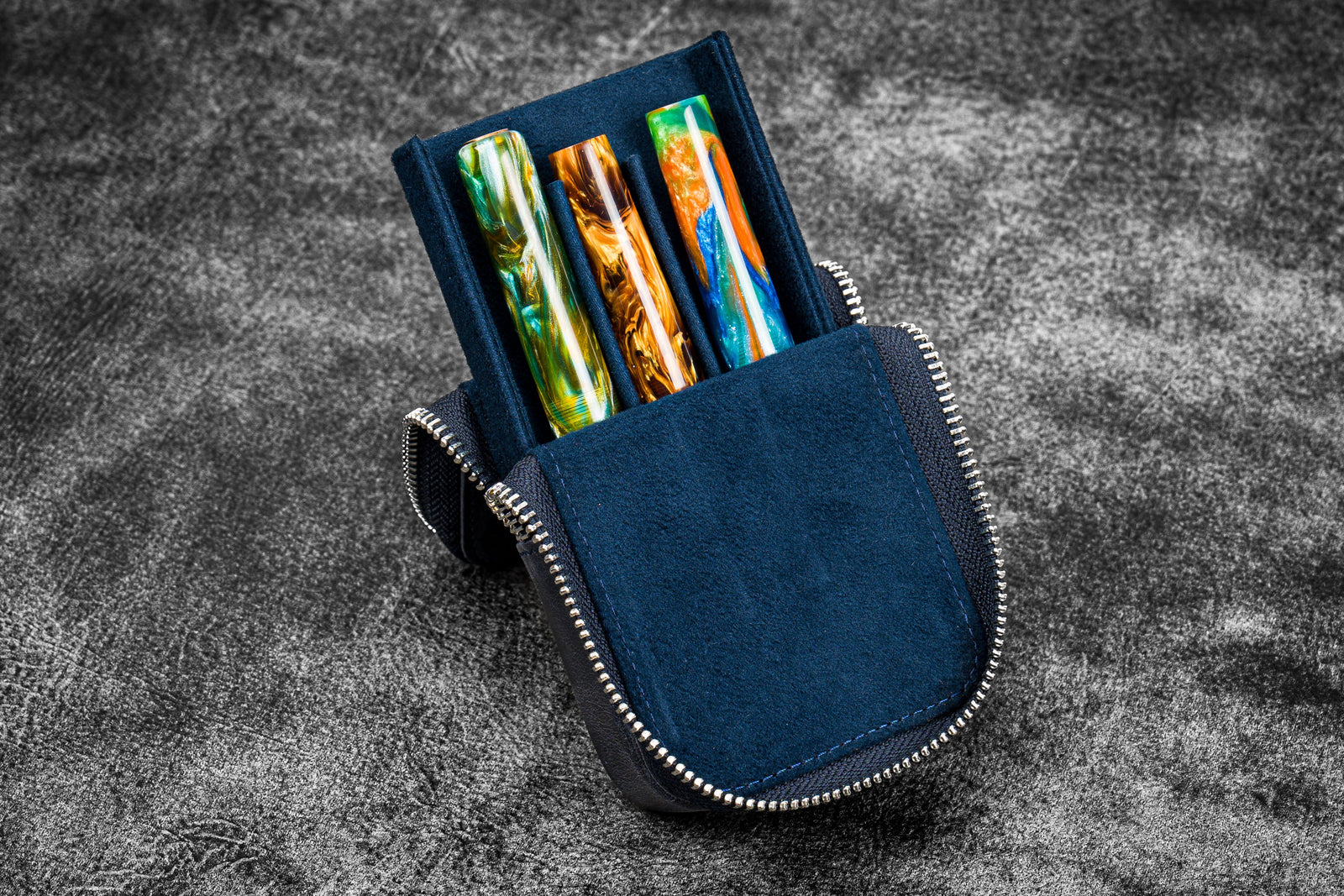 Zippered Pen / Pencil Cases, Sleeves & Pouches - Galen Tagged  for-five-pens - Galen Leather