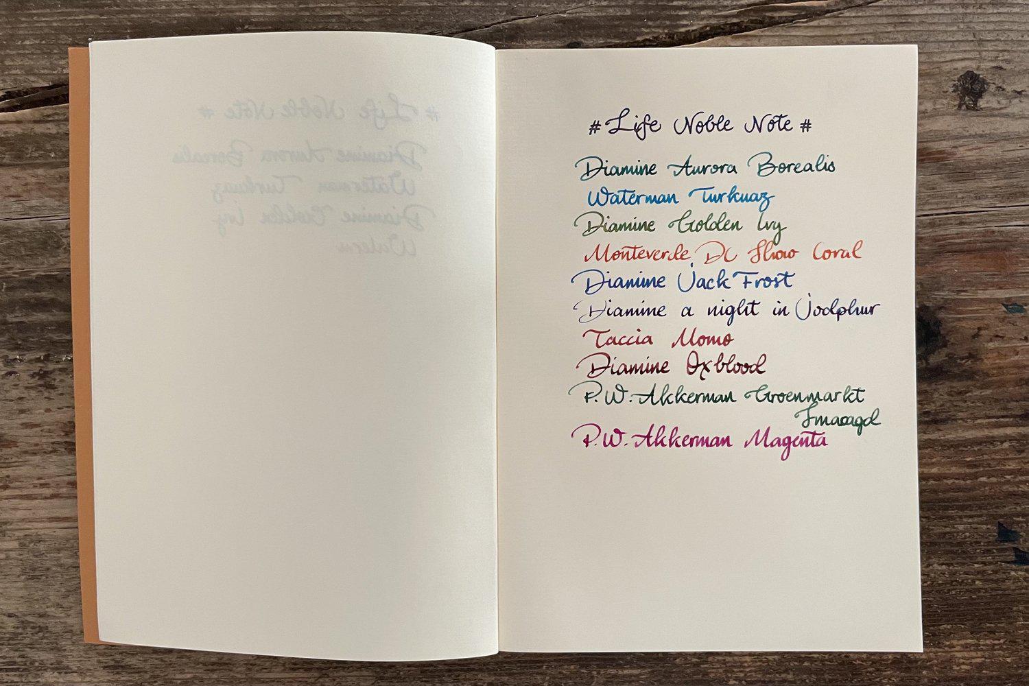 Lifeed Notebook Life Noble Notebook - A5 - Blank - 200 Pages | Galen Leather