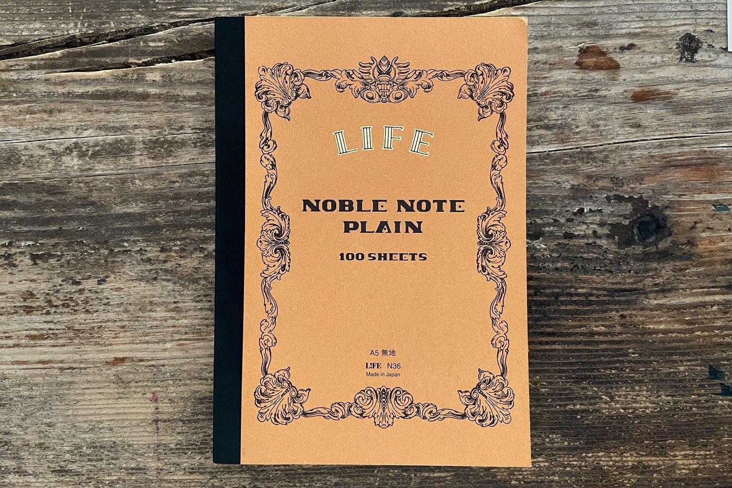 Life Noble Notebook - A5 - Blank - 200 Pages-Galen Leather